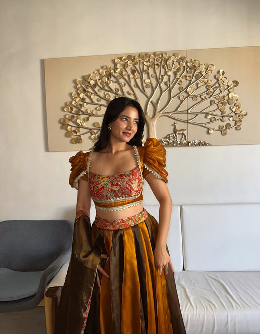 Kesar Katha Lehenga Set
