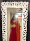 Red Mirror Work Lehenga with Blouse & Dupatta