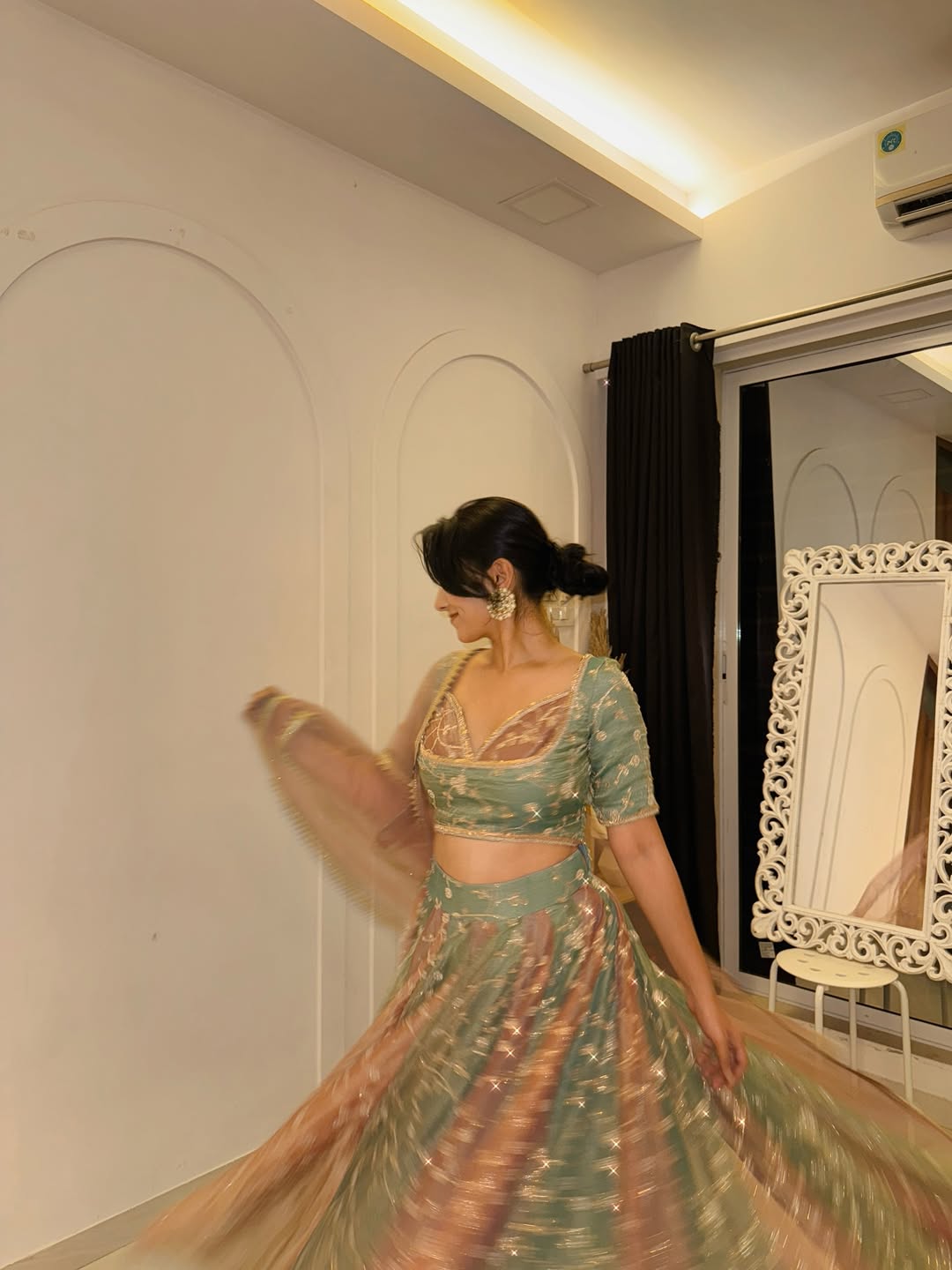 Blush Fern Royal Lehenga
