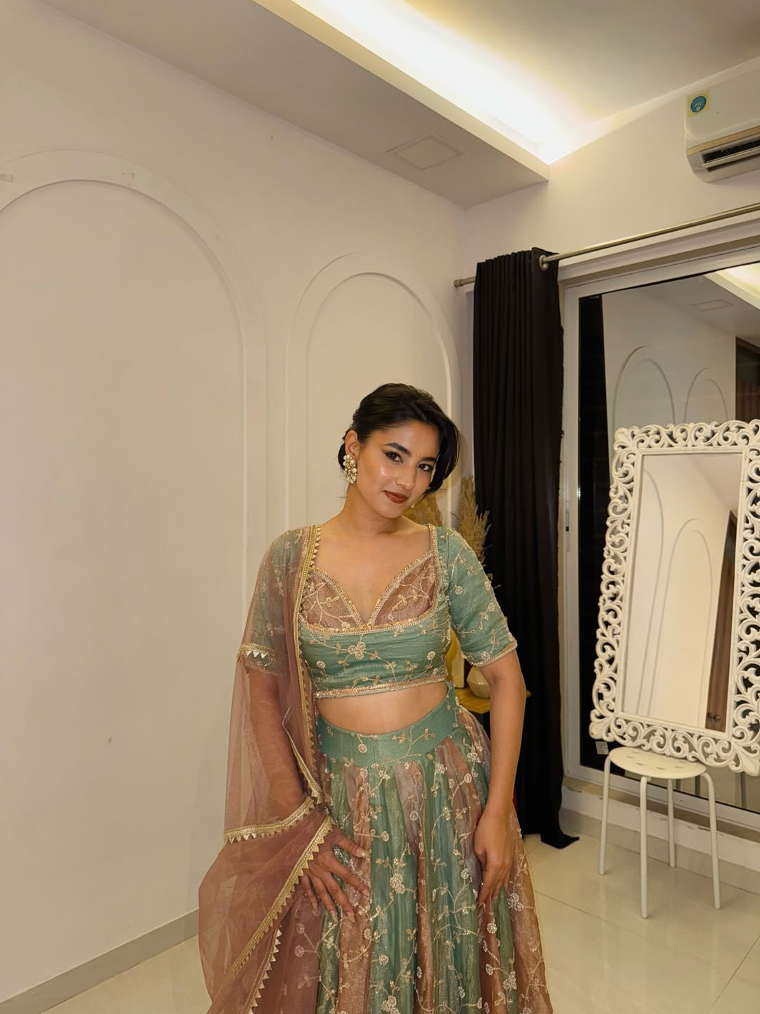 Blush Fern Royal Lehenga