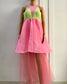 Pastel Green Pink One Piece