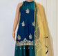 Peacock Elegance Sharara Set