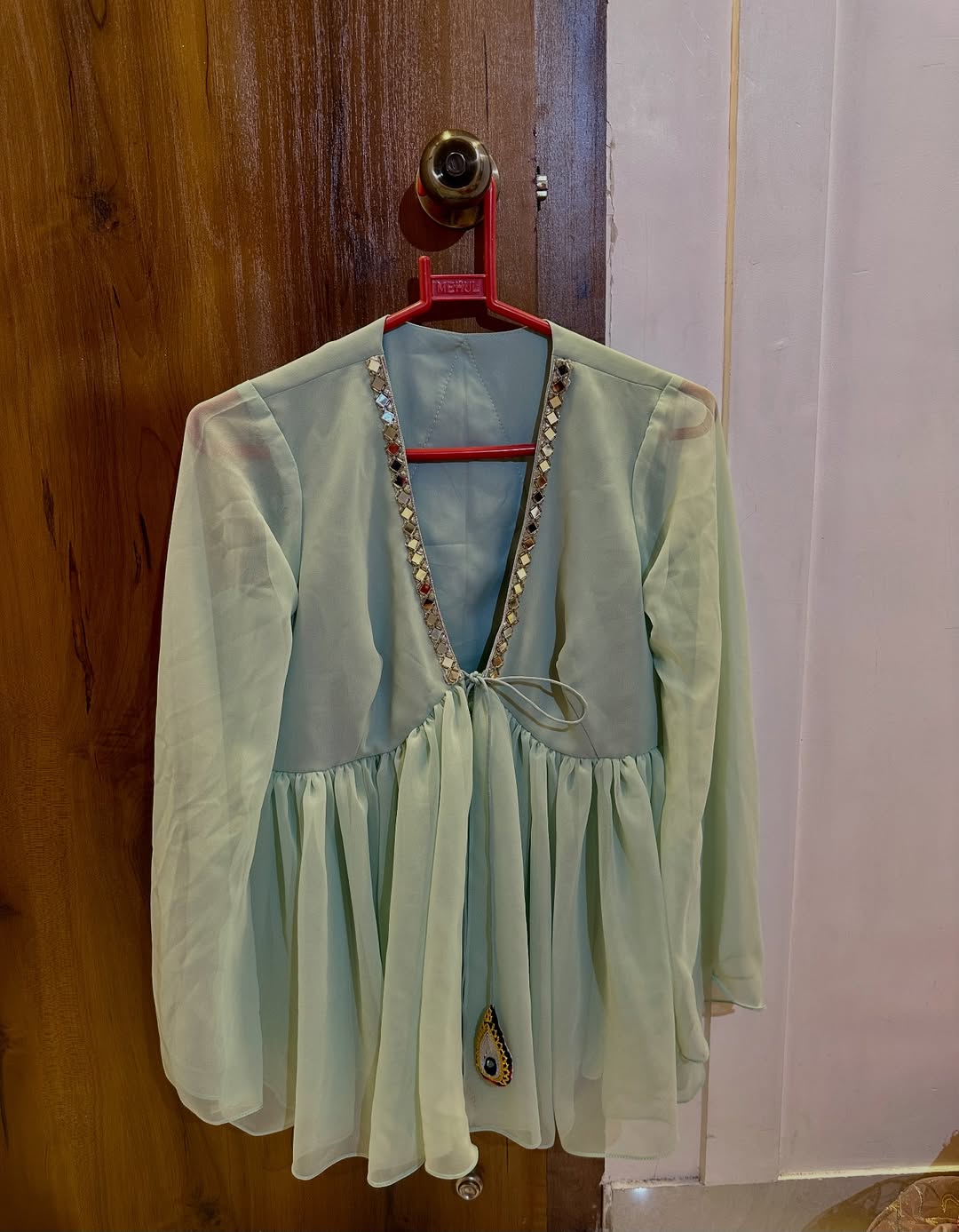 Powder Blue Mirror Work (Only Jacket) 🪞