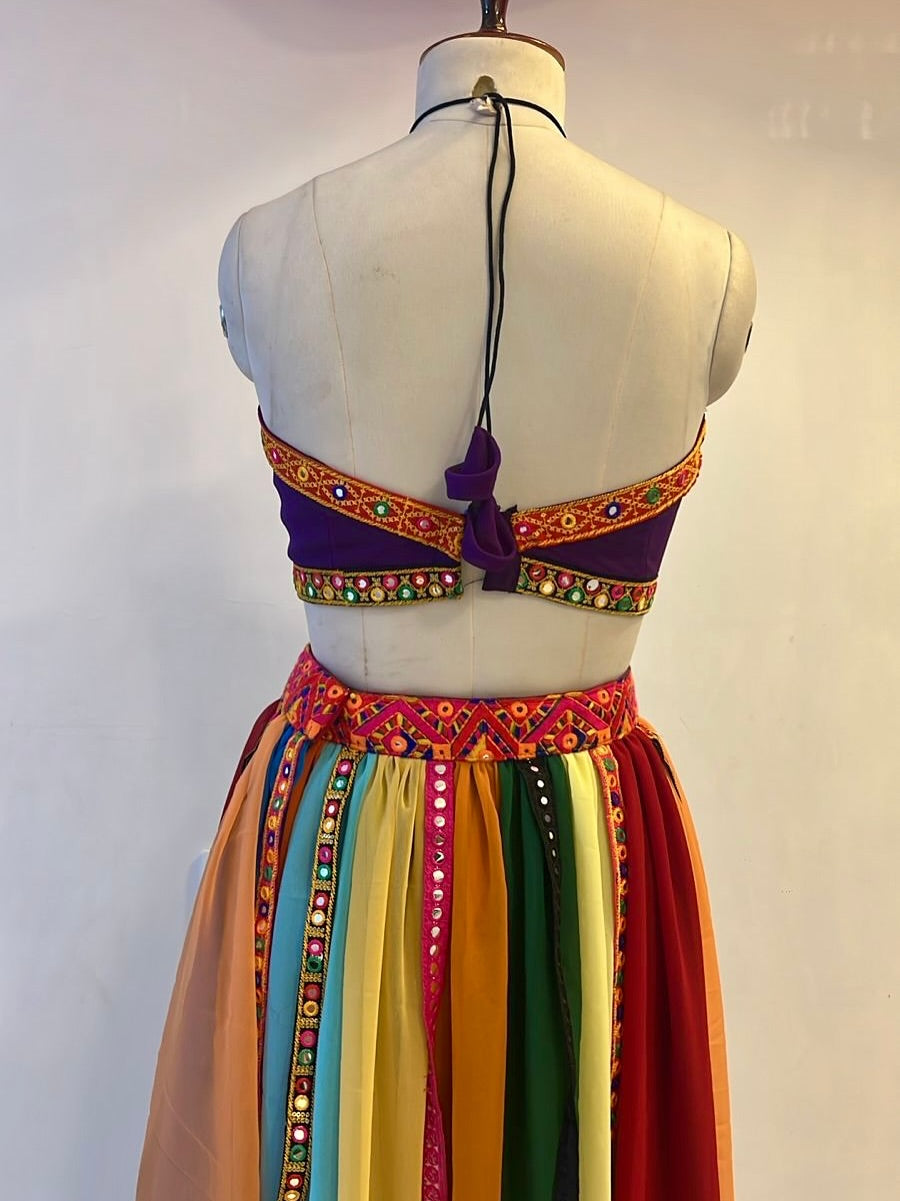 Purple Navratri Lehengas