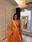 Peach Sunset Sequin Lehenga