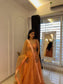 Peach Sunset Sequin Lehenga