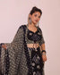 Navratri Black & Grey bandhani lehenga