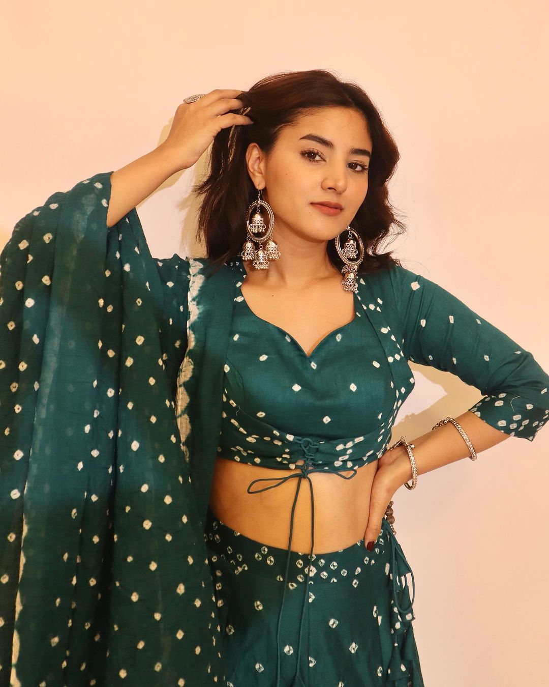 SeaGreen Bandhani Lehenga