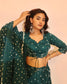 SeaGreen Bandhani Lehenga