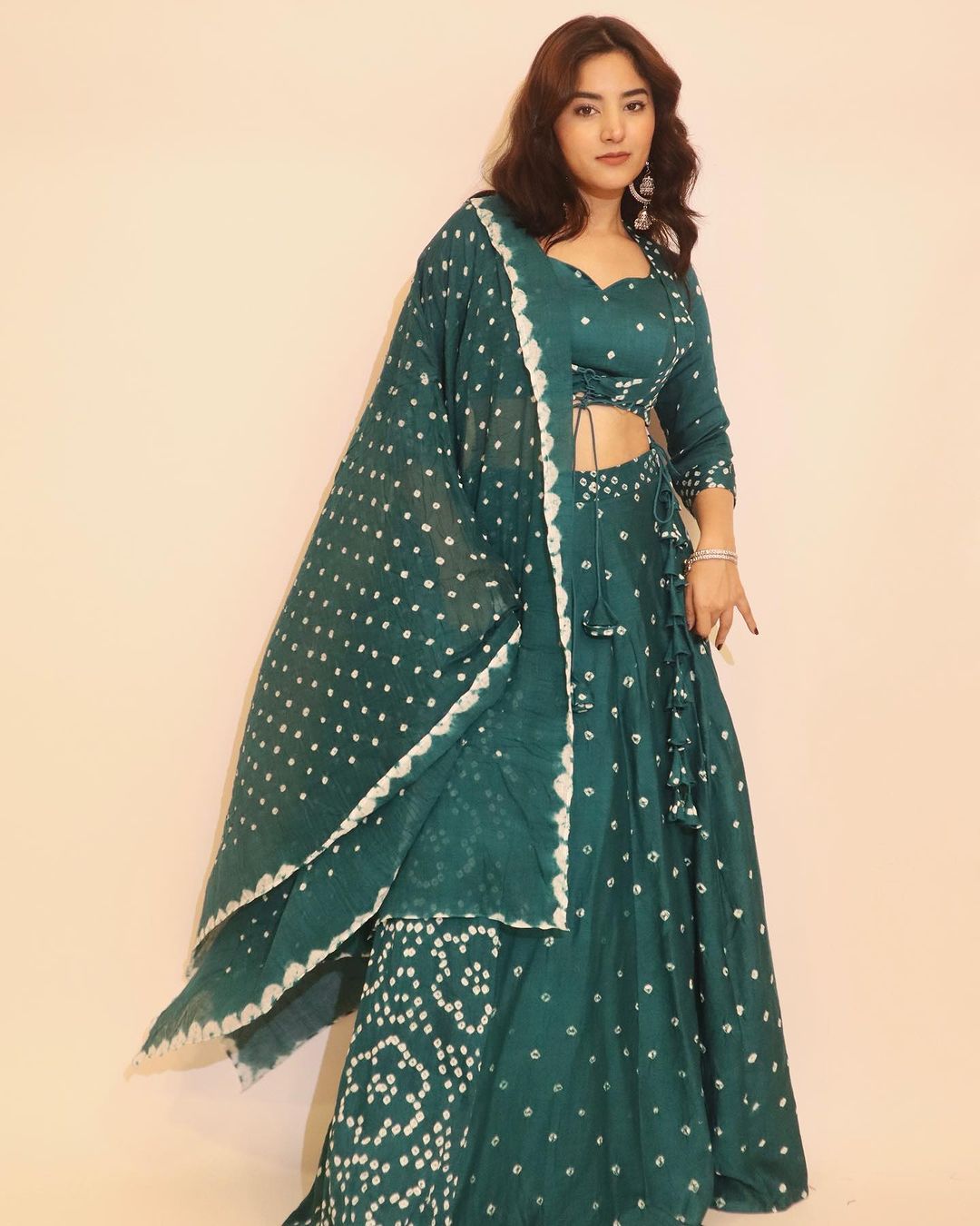 SeaGreen Bandhani Lehenga