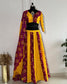 Yellow Bandhani lehenga