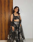 Dark green lehenga