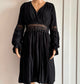 Black Summer Dress with Lace