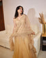 Beige Golden work lehenga