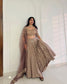 Dusty Rose Mocha Lehenga