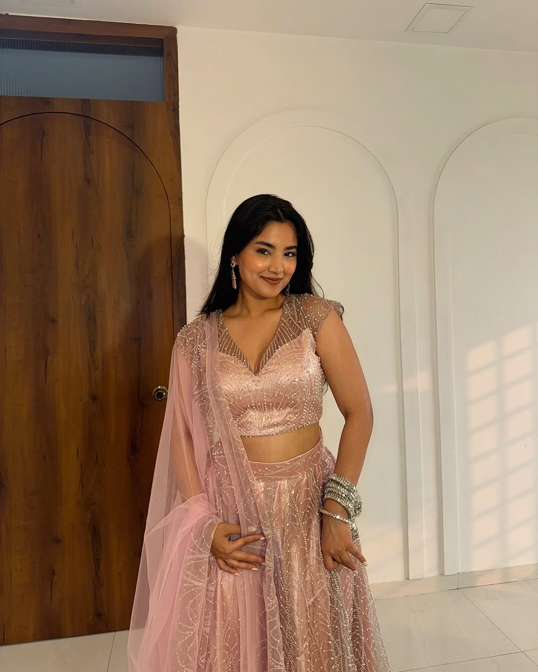 Pink Pearl lehenga