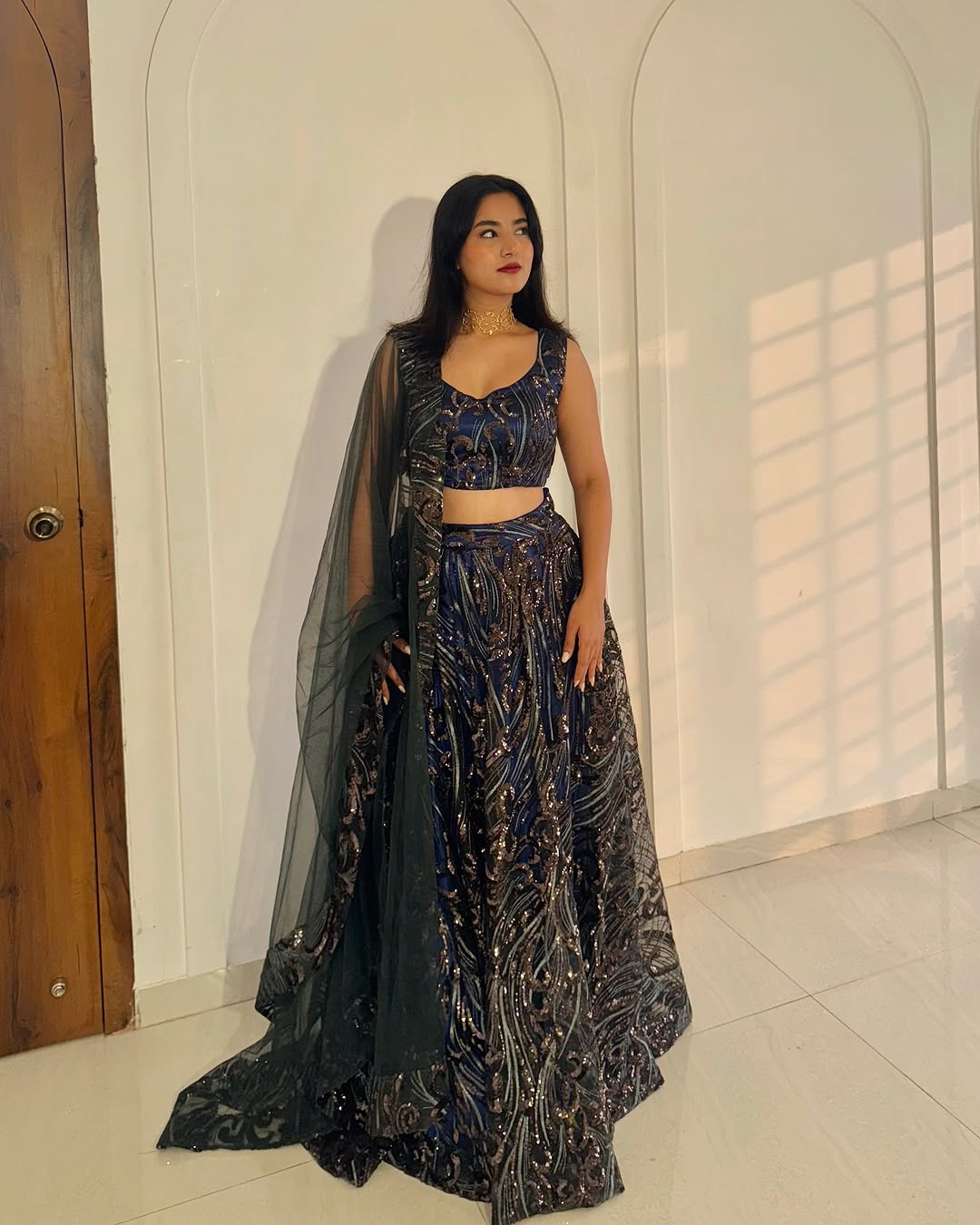 Midnight Blue Lehenga