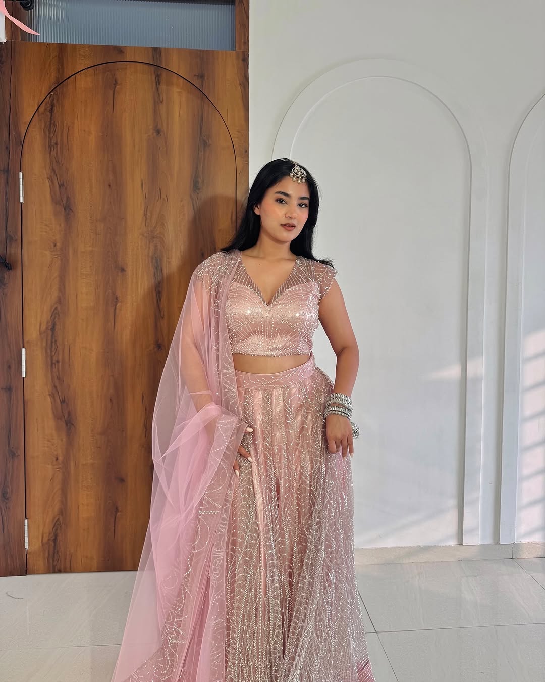 Pink Pearl lehenga