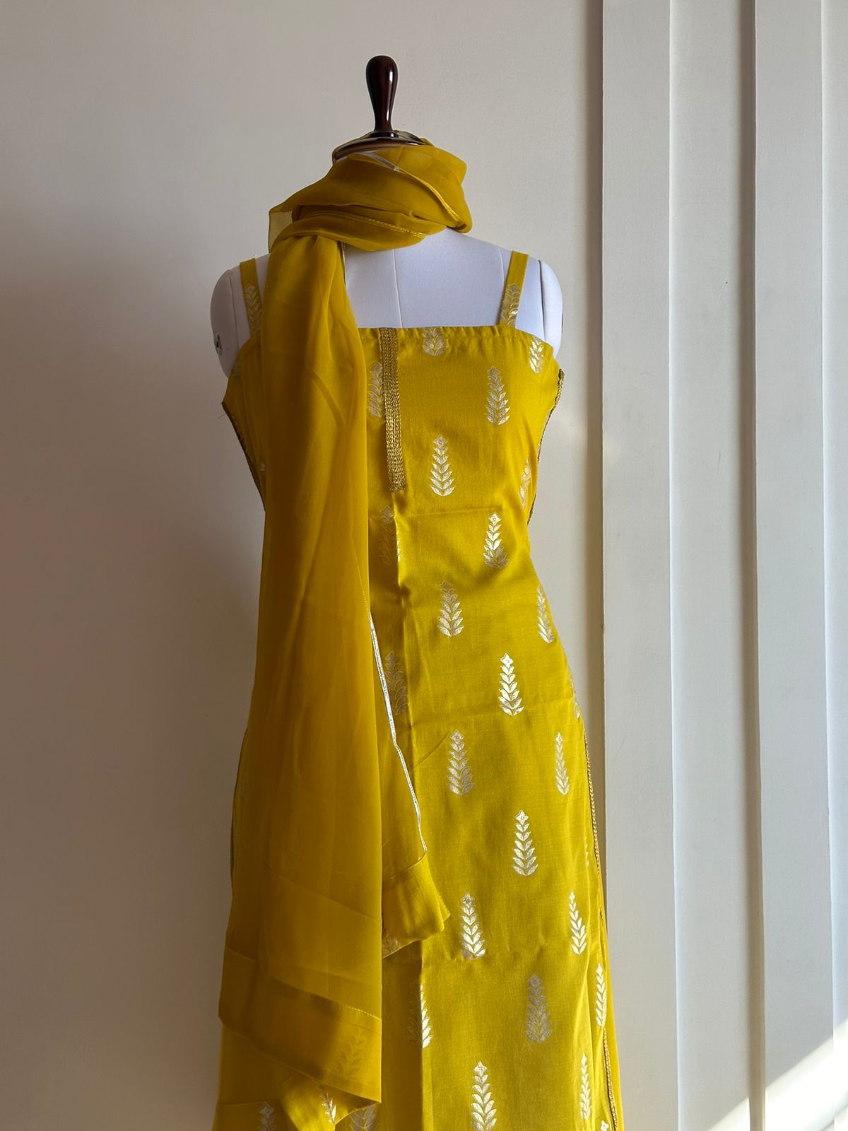 YELLOW LEAF COTTON SET