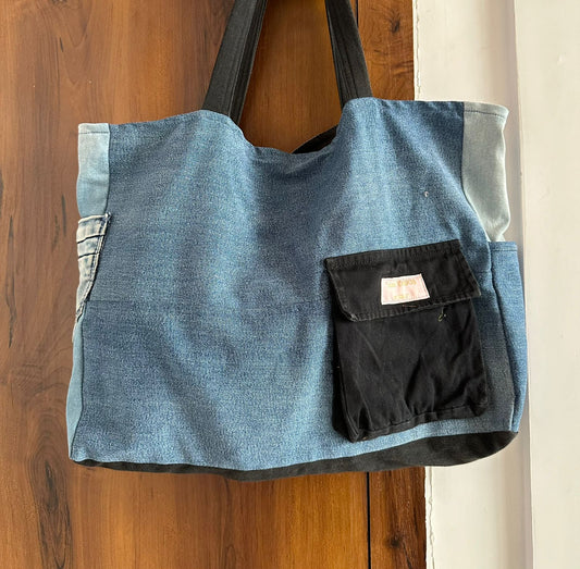 Denim Bag With Pocket