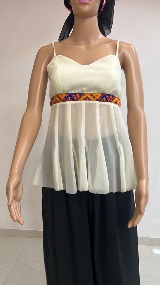 Ivory Mirror Charm (Only Kurta)