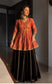 Orange Angrakha with Plazzo