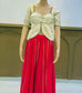 White & Golden Blouse (Only Blouse)