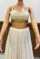 White & Golden Blouse (Only Blouse)
