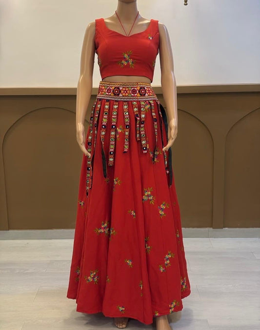 Red Navratri Set