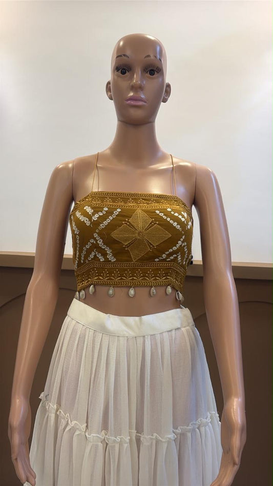 Yellow Bandhani (Only Blouse)