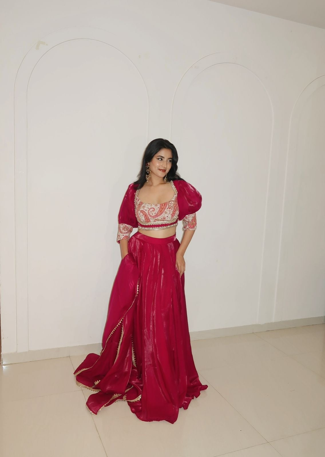 Crimson Royale Lehenga Set
