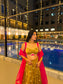 Antique Gold Embroidered Lehenga