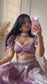 Metallic Lilac Lustre Lehenga