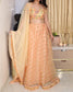 Pink Gold Net Lehenga