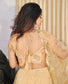 Peach and Gold Lehenga with Sequins work