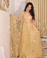 Peach and Gold Lehenga with Sequins work