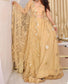 Peach and Gold Lehenga with Sequins work