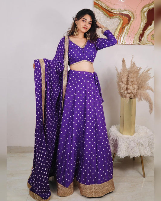 Bandhani lehenga