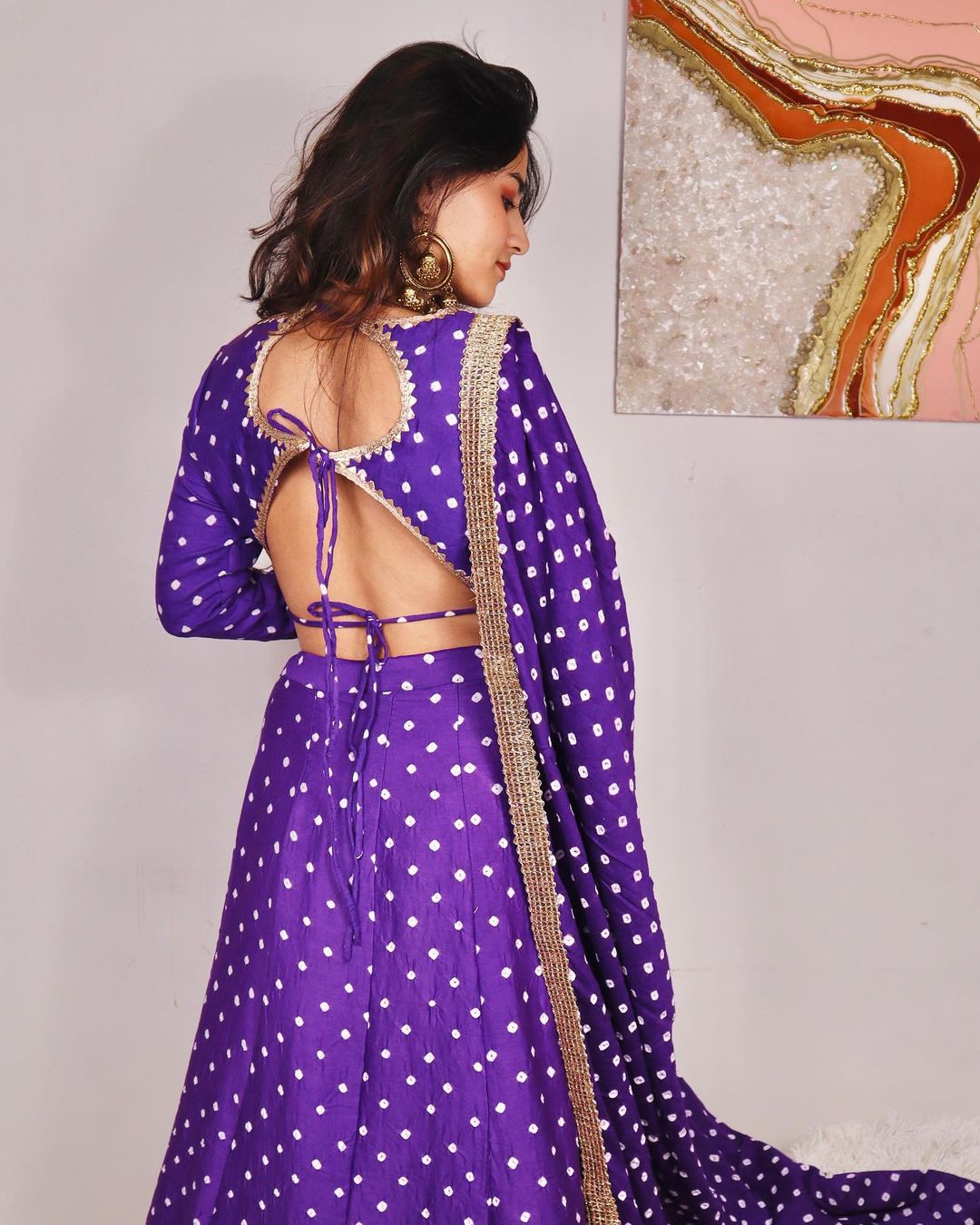 Bandhani lehenga