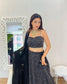 Black truffle lehenga