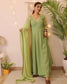 Light Green Criss Cross Anarkali