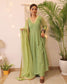 Light Green Criss Cross Anarkali