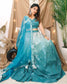 Blue sequin Two-Shade lehenga