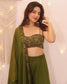 Sutle & comfy mehendi color plazzo set