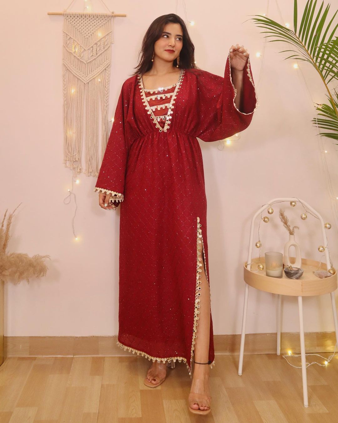 Red Kaftaan dress