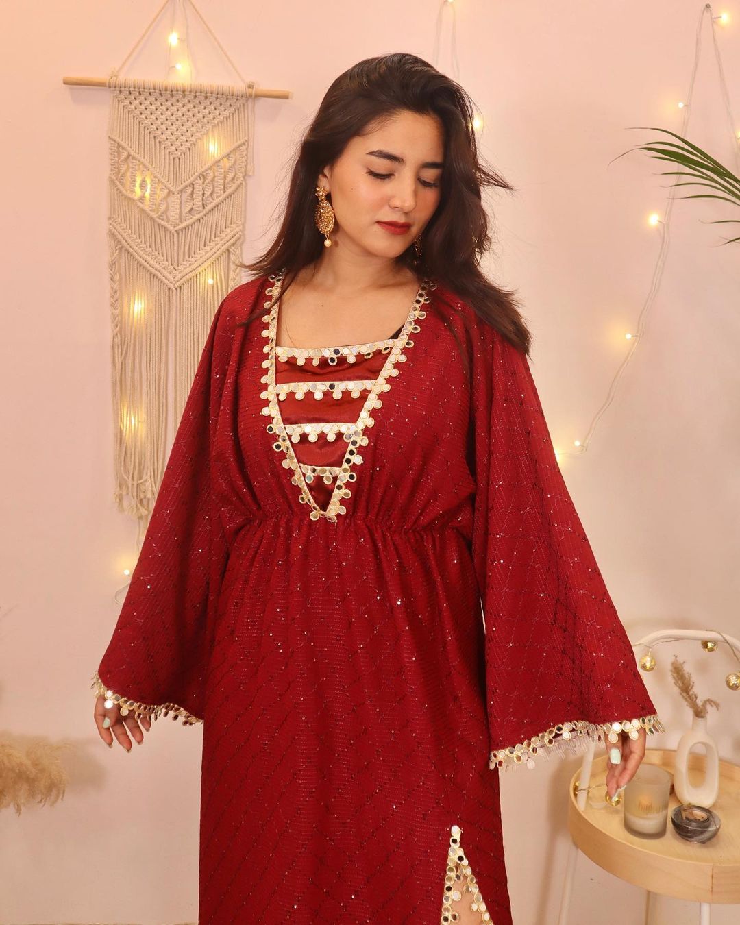 Red Kaftaan dress