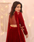 Red Velvet Lehenga