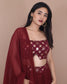 Maroon Dhoti Skirt