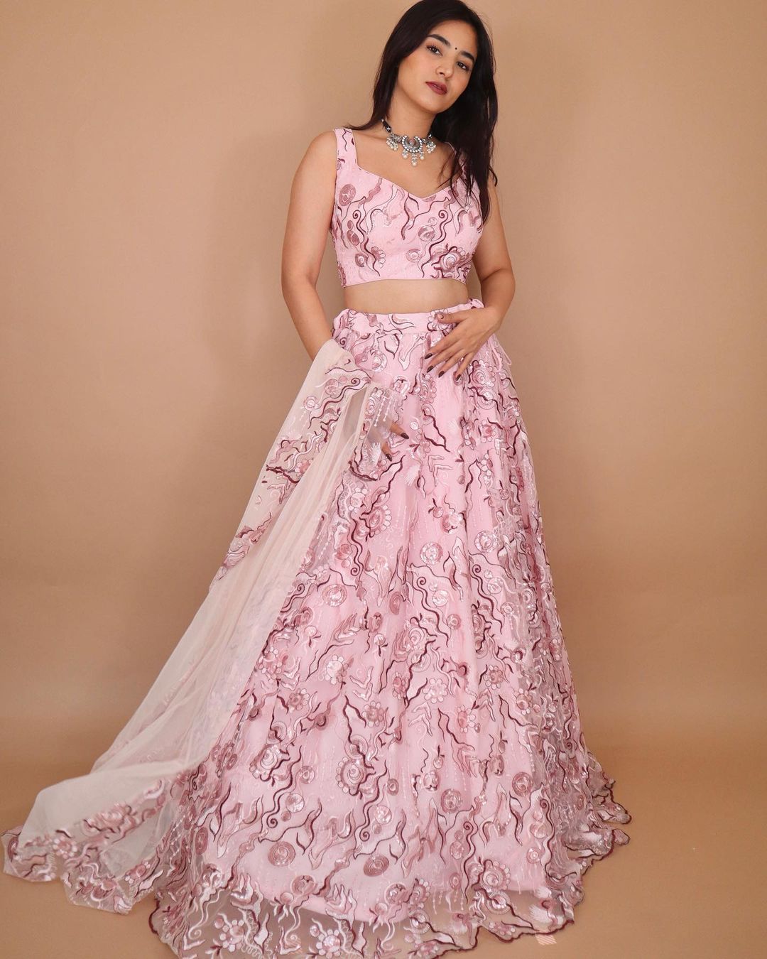 Pink Sangeet special lehenga