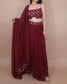 Maroon Dhoti Skirt